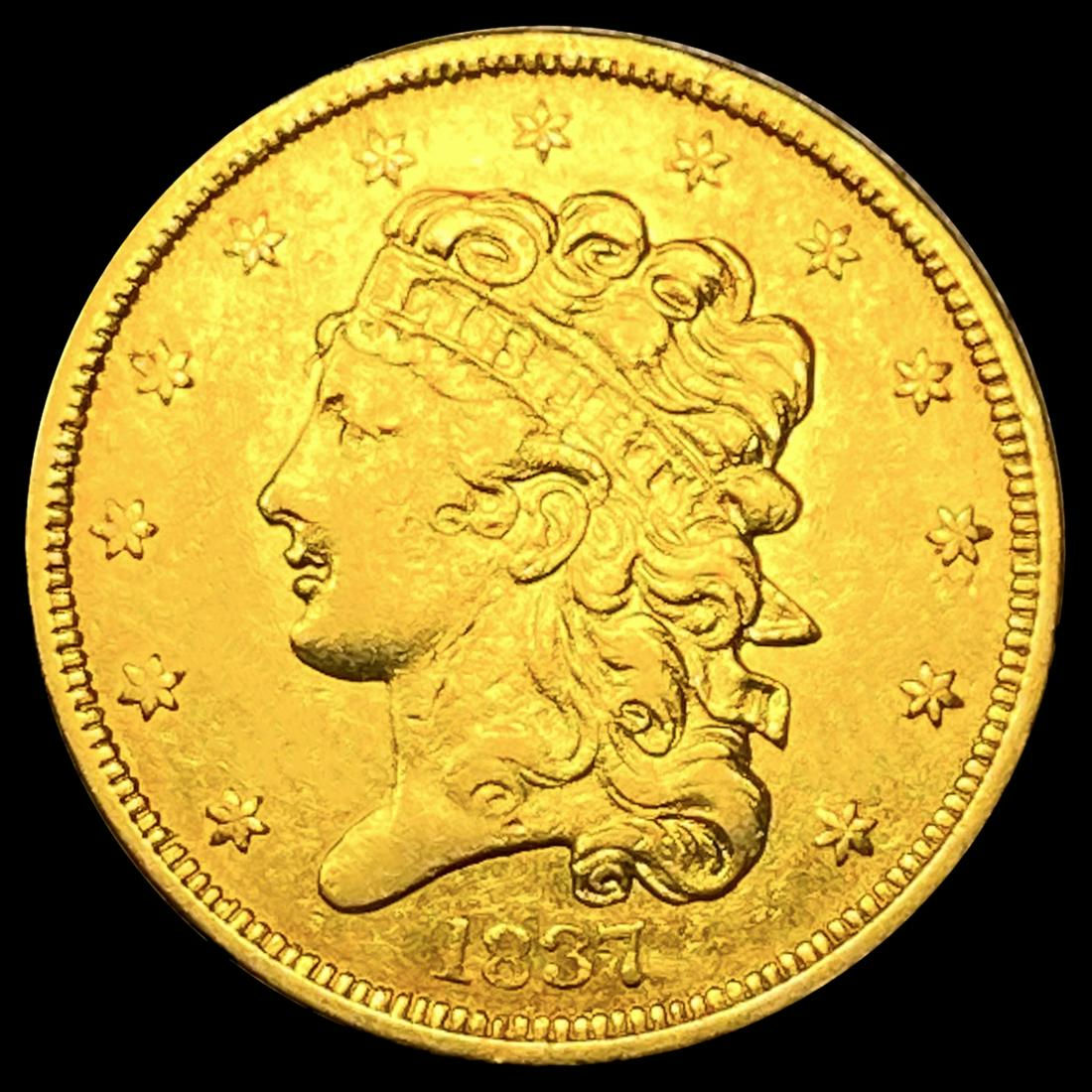 1837 $5 Gold Half Eagle NEARLY UNCIRCULATED (1 of 2)