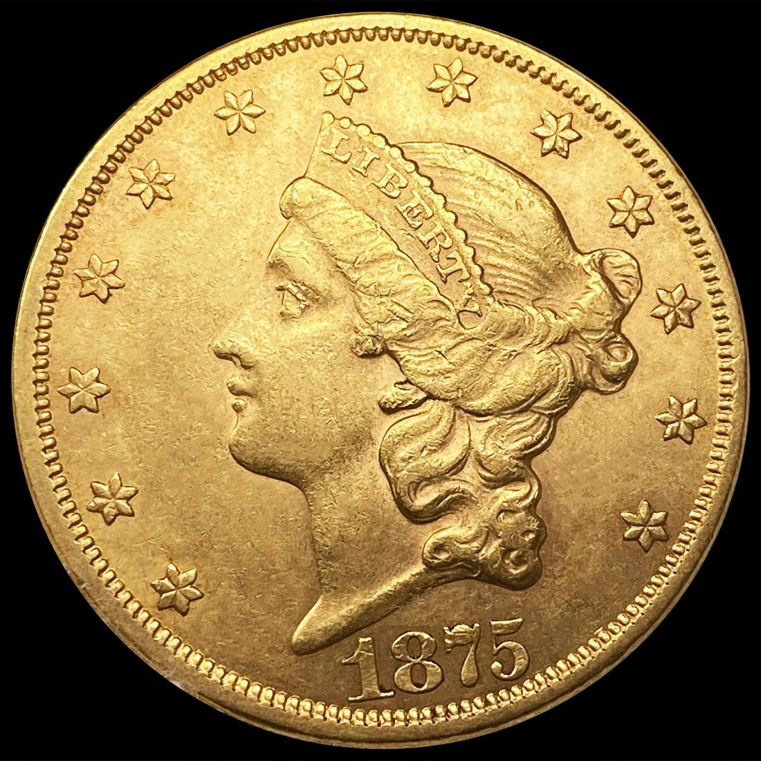 1875 $20 Gold Double Eagle CLOSELY UNCIRCULATED (1 of 2)