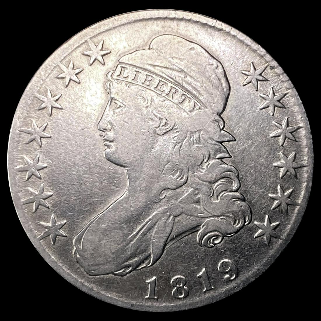 1819 Capped Bust Half Dollar ABOUT UNCIRCULATED (1 of 2)