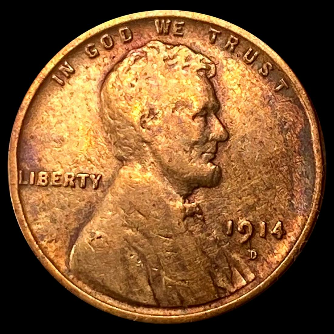 1914-D Wheat Cent ABOUT UNCIRCULATED (1 of 2)