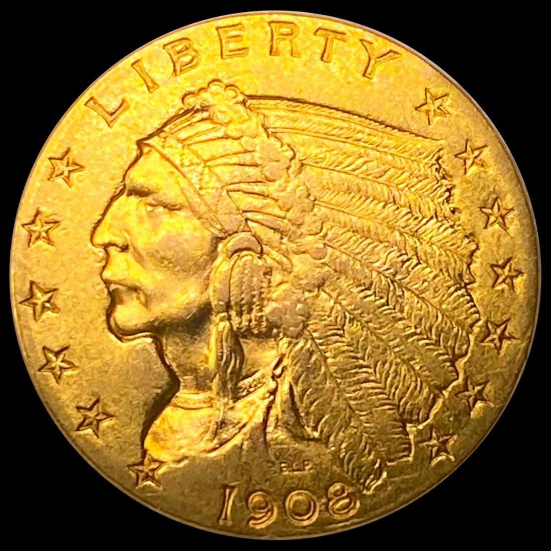 1908 $2.50 Gold Quarter Eagle UNCIRCULATED (1 of 2)