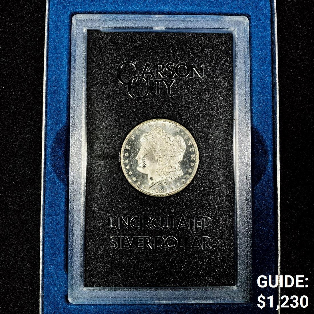1884-CC Morgan Silver Dollar -GEM BU GSA Hoard w/ (1 of 3)