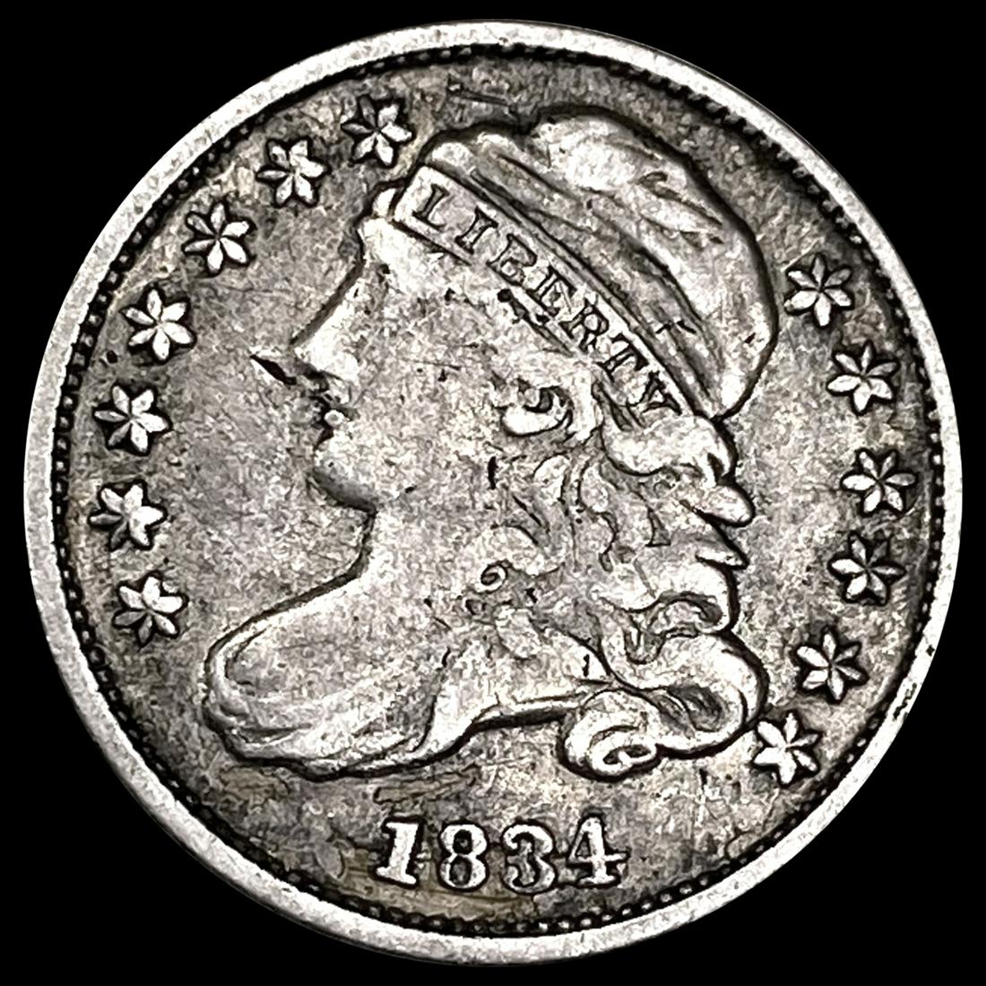 1834 Capped Bust Dime ABOUT UNCIRCULATED (1 of 2)