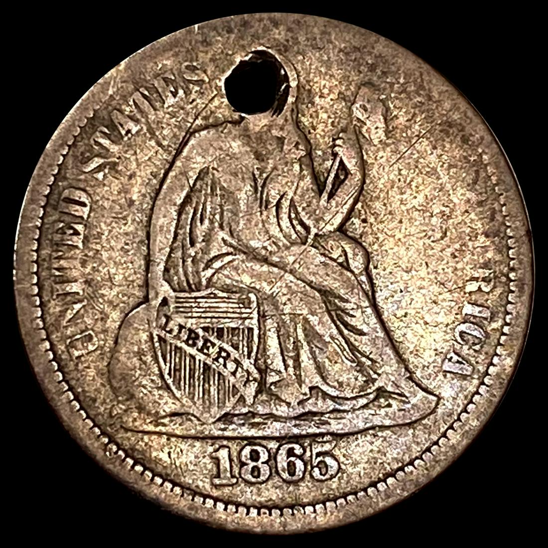 1865 Seated Liberty Dime LIGHTLY CIRCULATED (1 of 2)