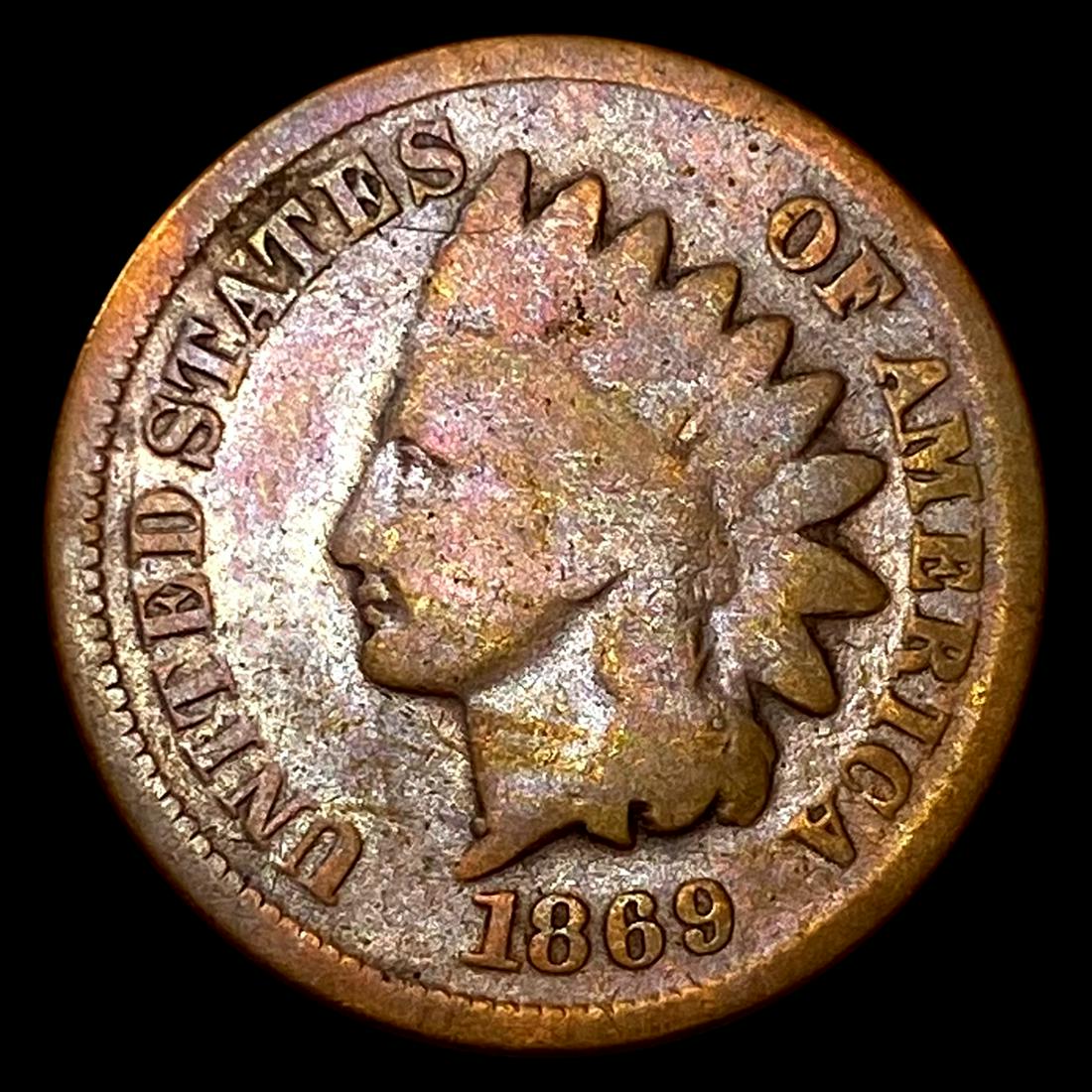 1869 Indian Head Cent NICELY CIRCULATED (1 of 2)