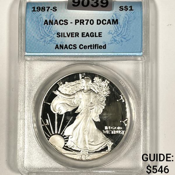 1987-S Silver Eagle ANACS-PR70 DCAM (1 of 2)