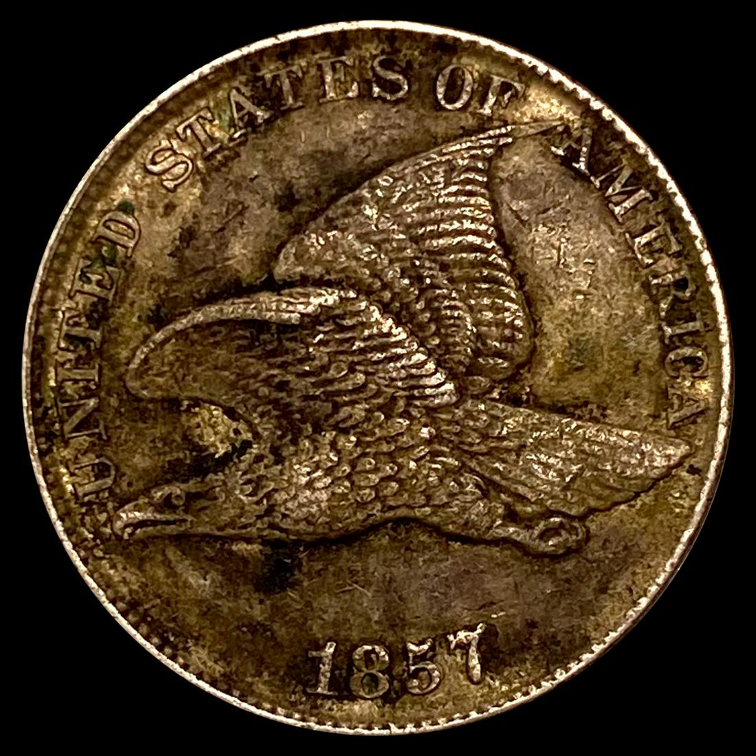 1857 Flying Eagle Cent CLOSELY UNCIRCULATED (1 of 2)