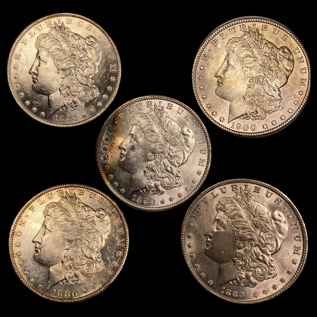 (5) Morgan Dollars UNCIRCULATED (1 of 2)