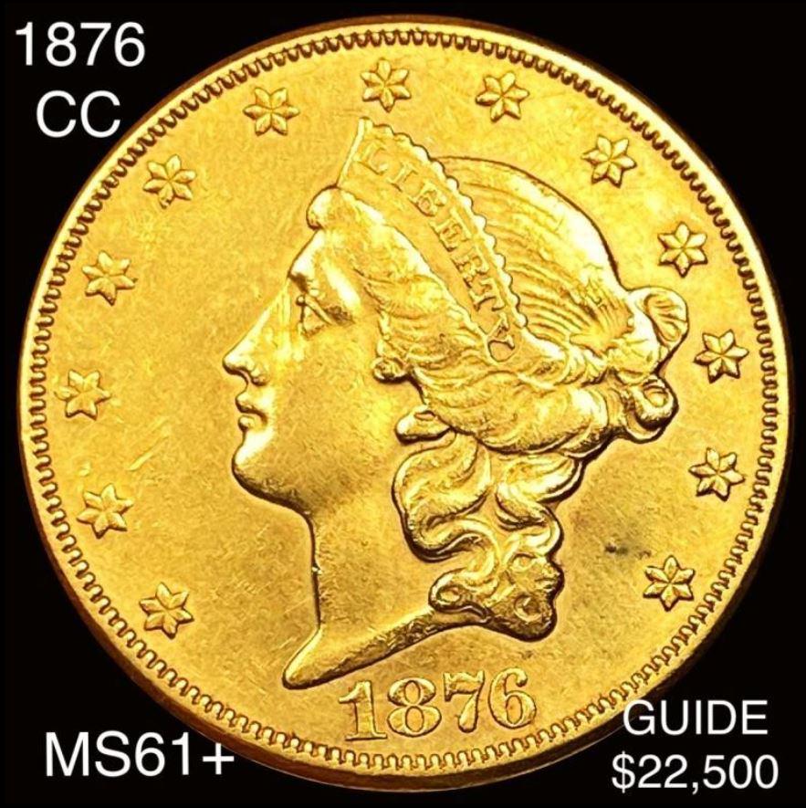 1876-CC $20 Gold Double Eagle UNCIRCULATED (1 of 2)