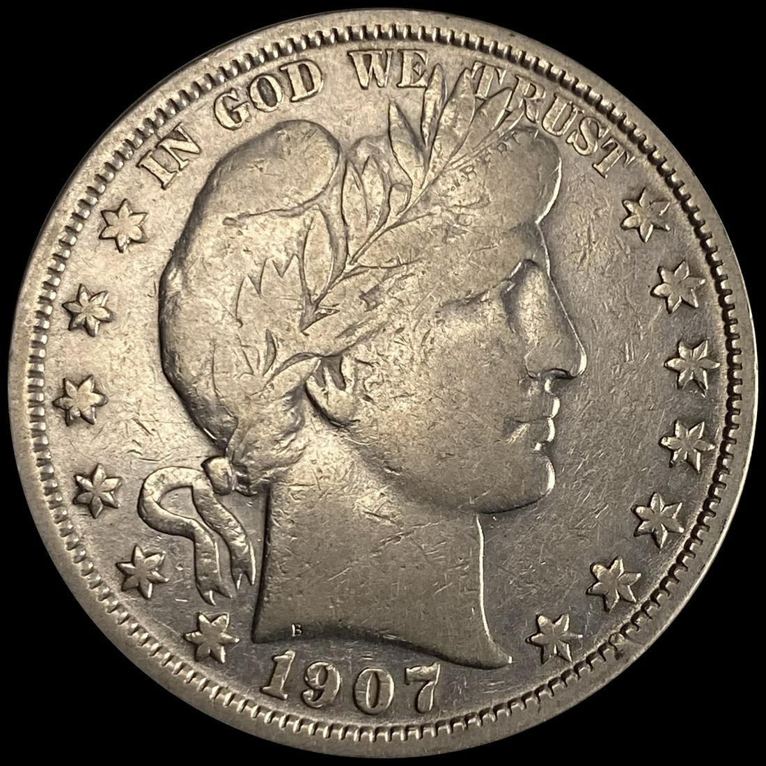1907-O Barber Half Dollar ABOUT UNCIRCULATED (1 of 2)
