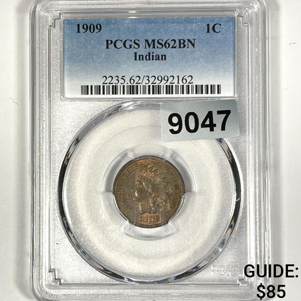 1909 Indian Head Cent PCGS-MS62 BN (1 of 2)