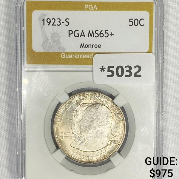 1923-S Monroe Half Dollar PGA - MS65+ (1 of 2)