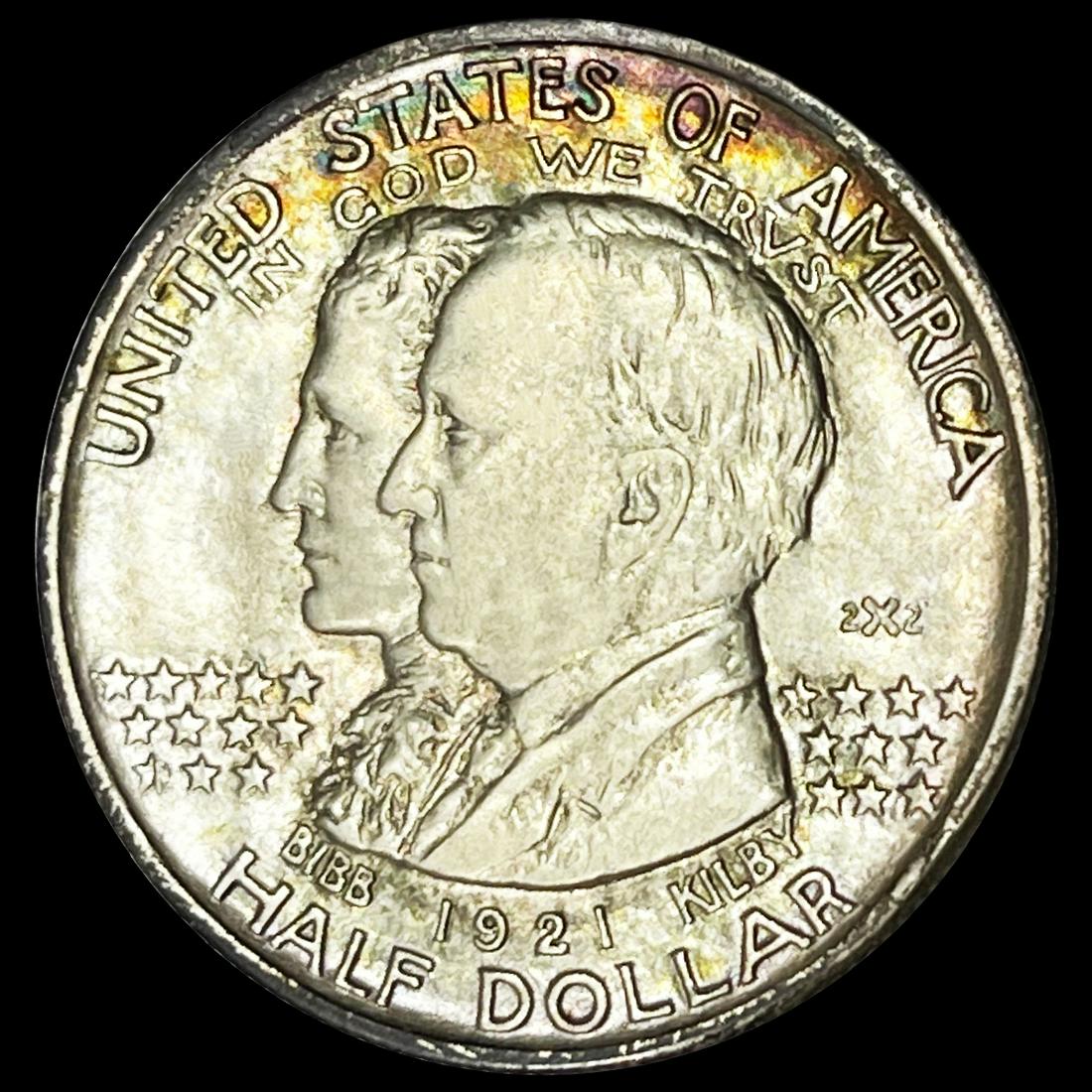 1921 2x2 Alabama Half Dollar ABOUT UNCIRCULATED (1 of 2)