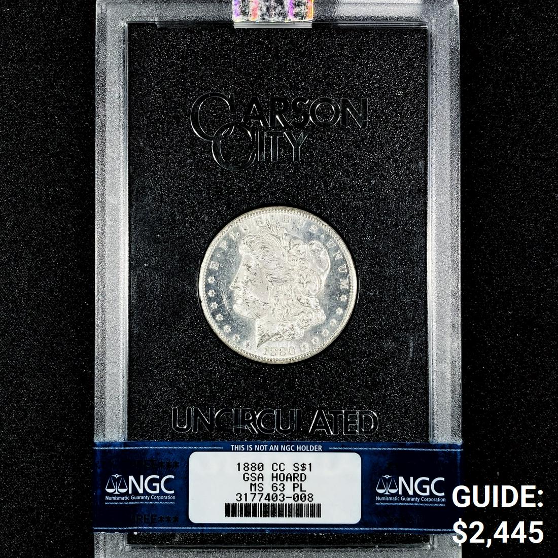 1880-CC Morgan Silver Dollar NGC-MS63 PL GSA (1 of 2)
