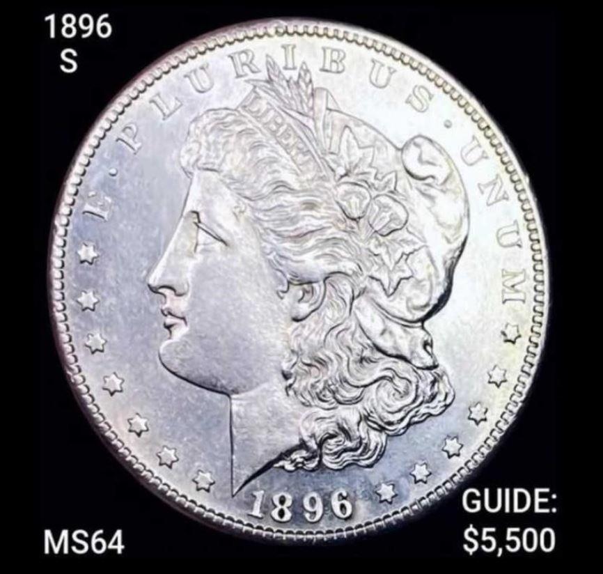 1896-S Morgan Silver Dollar CHOICE BU (1 of 2)