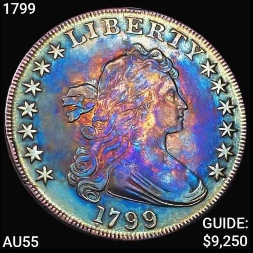 1799 Draped Bust Dollar CHOICE AU (1 of 2)