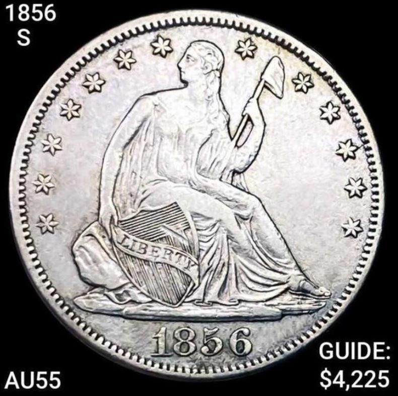 1856-S Seated Half Dollar CHOICE AU (1 of 2)