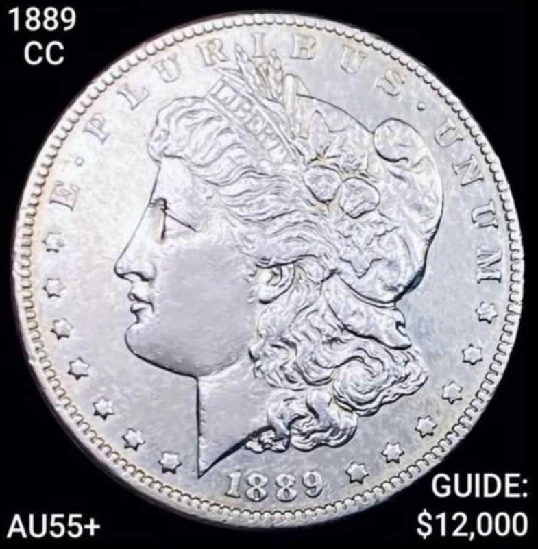 1889-CC Morgan Silver Dollar CHOICE AU (1 of 2)