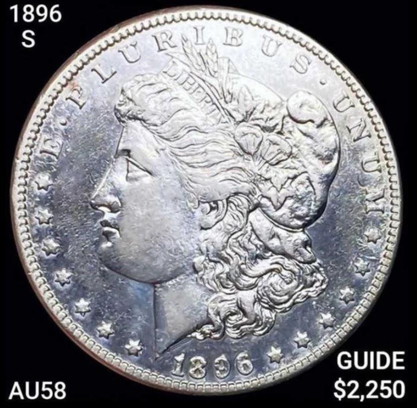 1896-S Morgan Silver Dollar CHOICE AU (1 of 2)