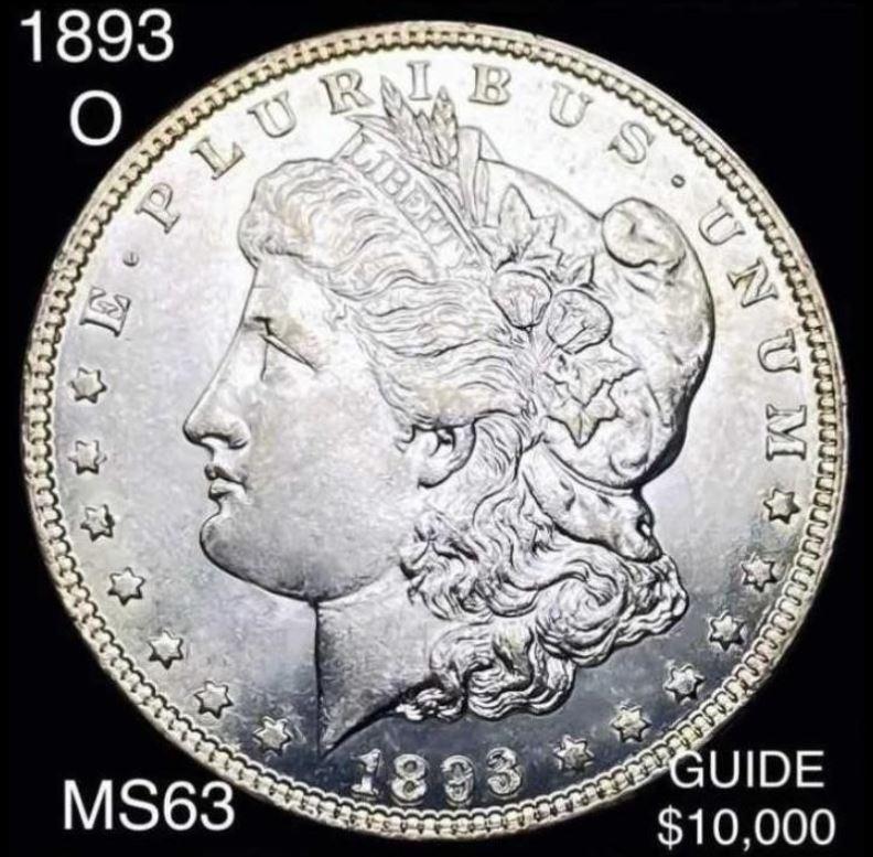 1893-O Morgan Silver Dollar CHOICE BU (1 of 2)