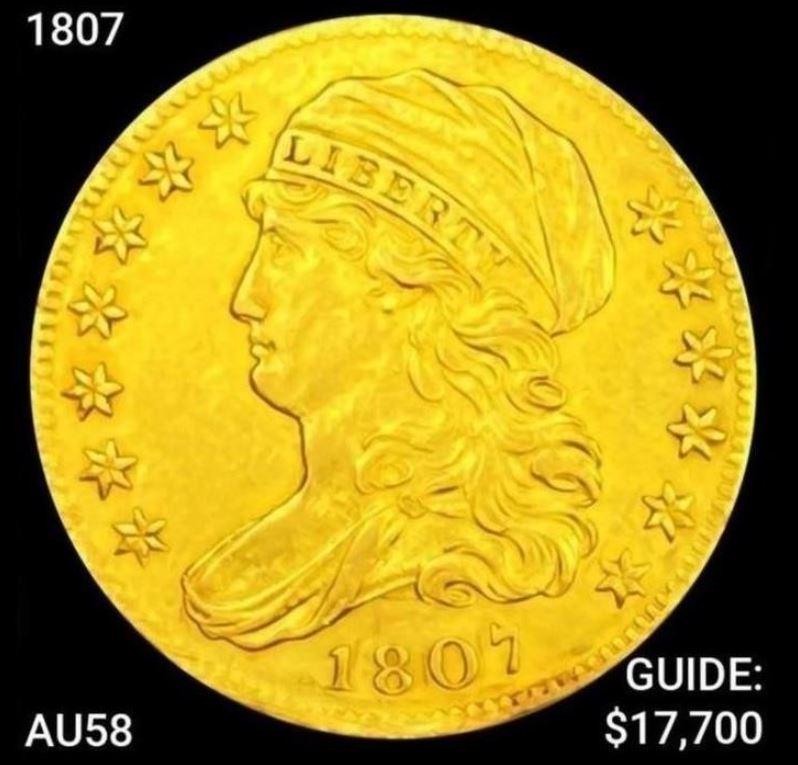 1807 $5 Gold Half Eagle CHOICE AU (1 of 2)