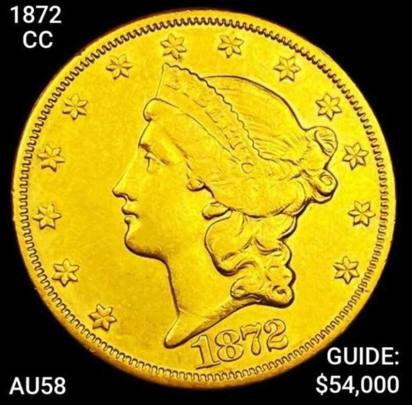 1872-CC $20 Gold Double Eagle CHOICE AU (1 of 2)