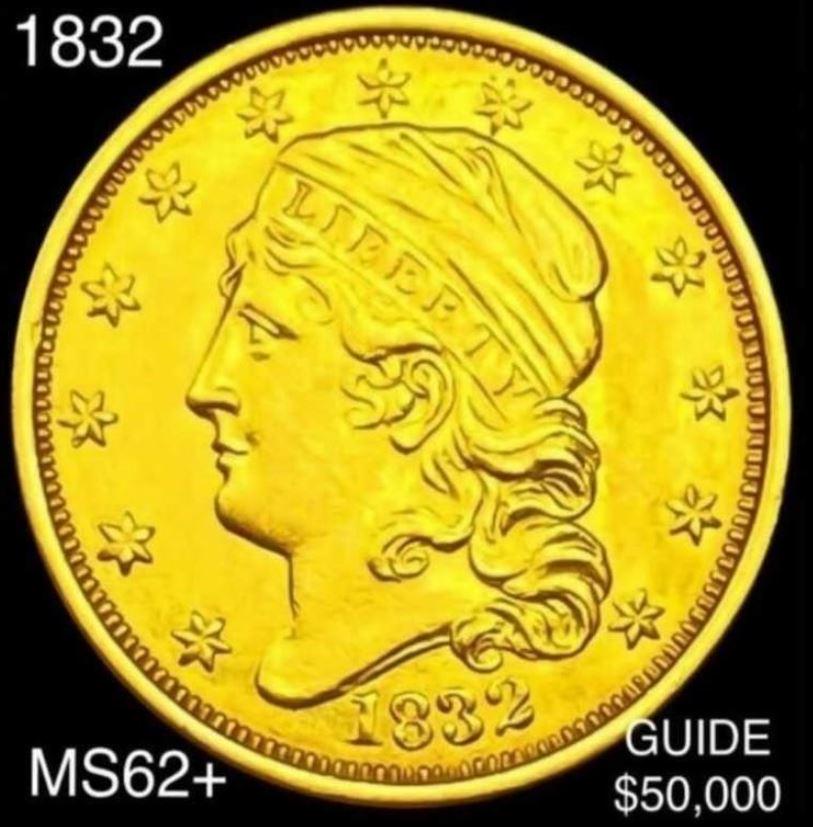 1832 $2.50 Gold Quarter Eagle UNCIRCULATED+ (1 of 2)