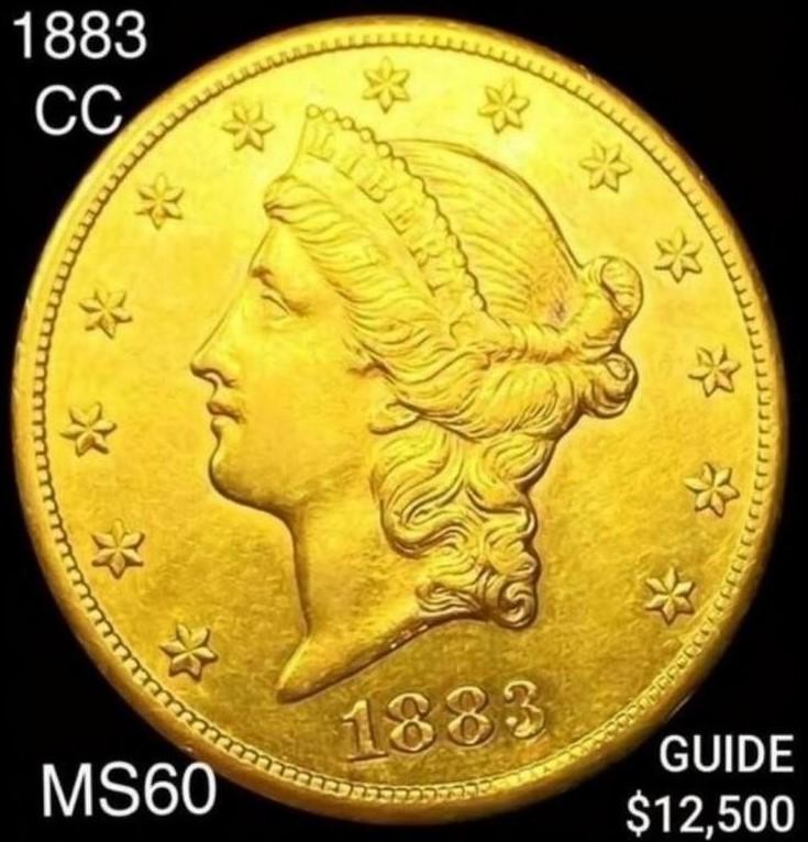 1883-CC $20 Gold Double Eagle UNCIRCULATED (1 of 2)