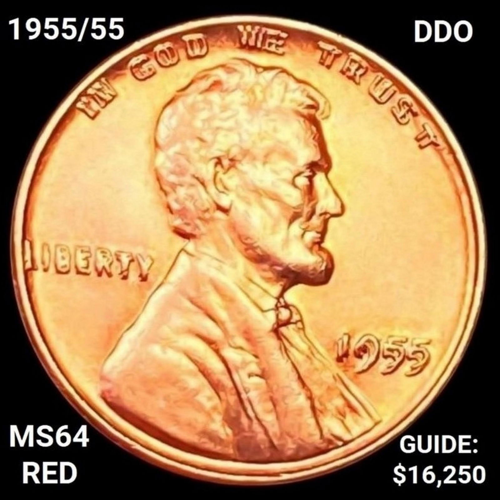 1955/55 Lincoln Cent CHOICE BU RED (1 of 2)