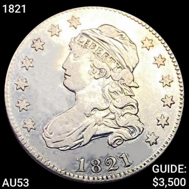 1821 Capped Bust Quarter HIGH GRADE (1 of 2)
