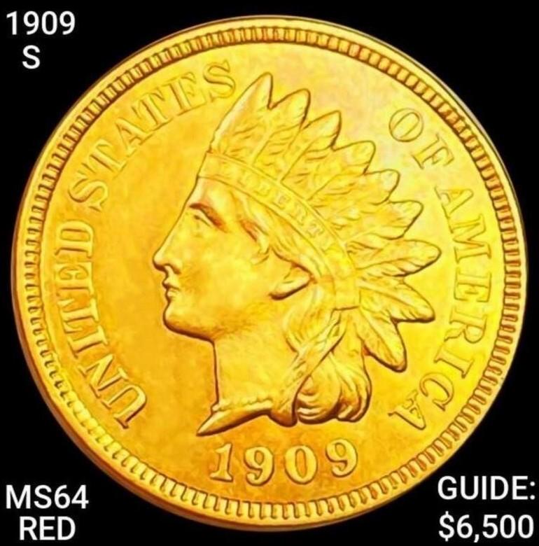 1909-S Indian Head Cent CHOICE BU RED (1 of 2)