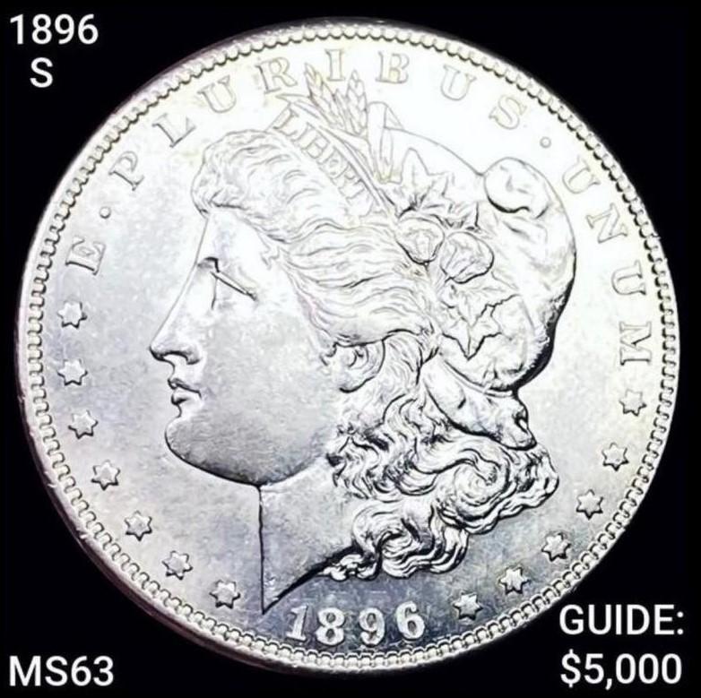 1896-S Morgan Silver Dollar CHOICE BU (1 of 2)