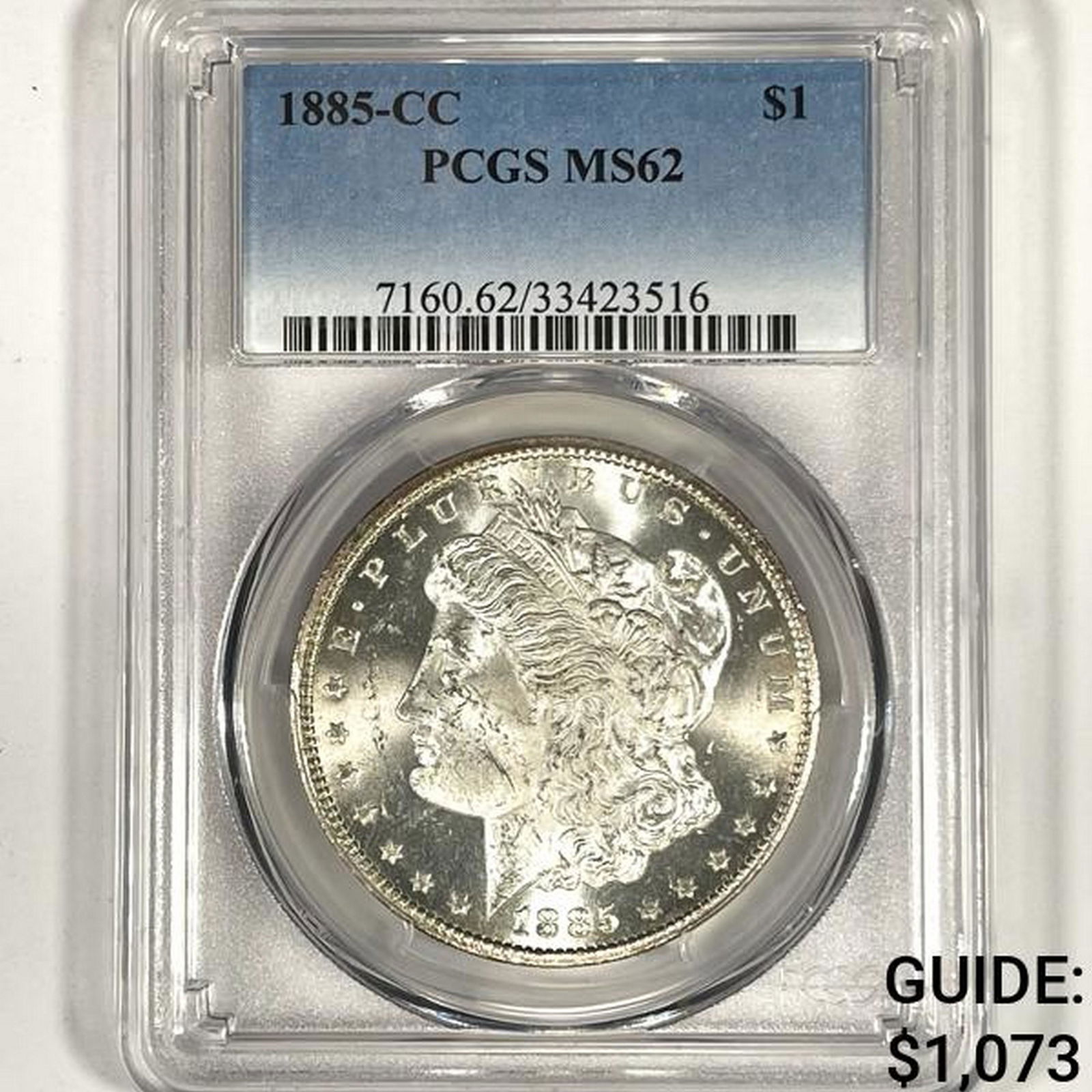 1885-CC Morgan Silver Dollar PCGS-MS62 (1 of 2)