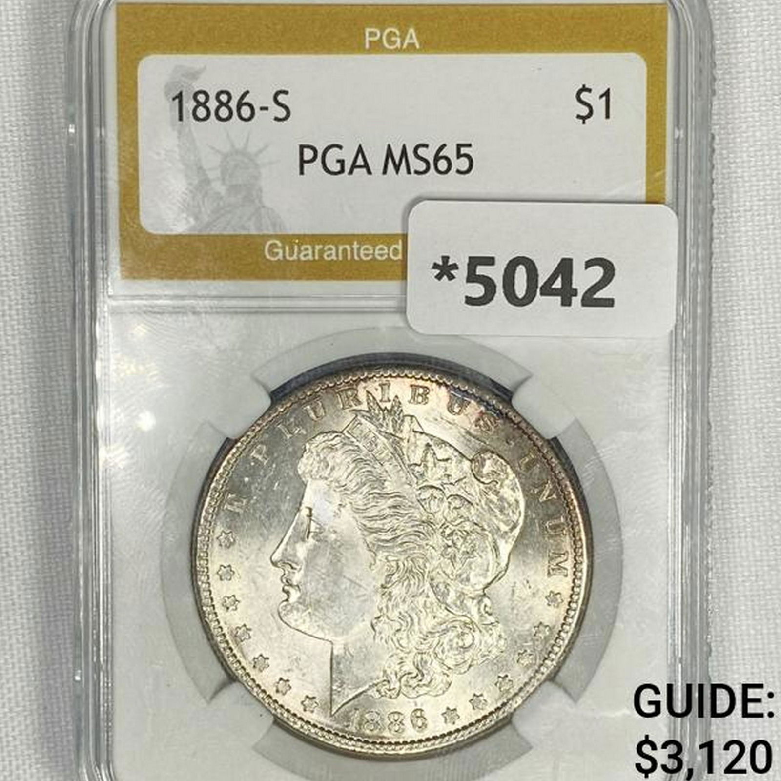 1886-S Morgan Silver Dollar PGA - MS65 (1 of 2)