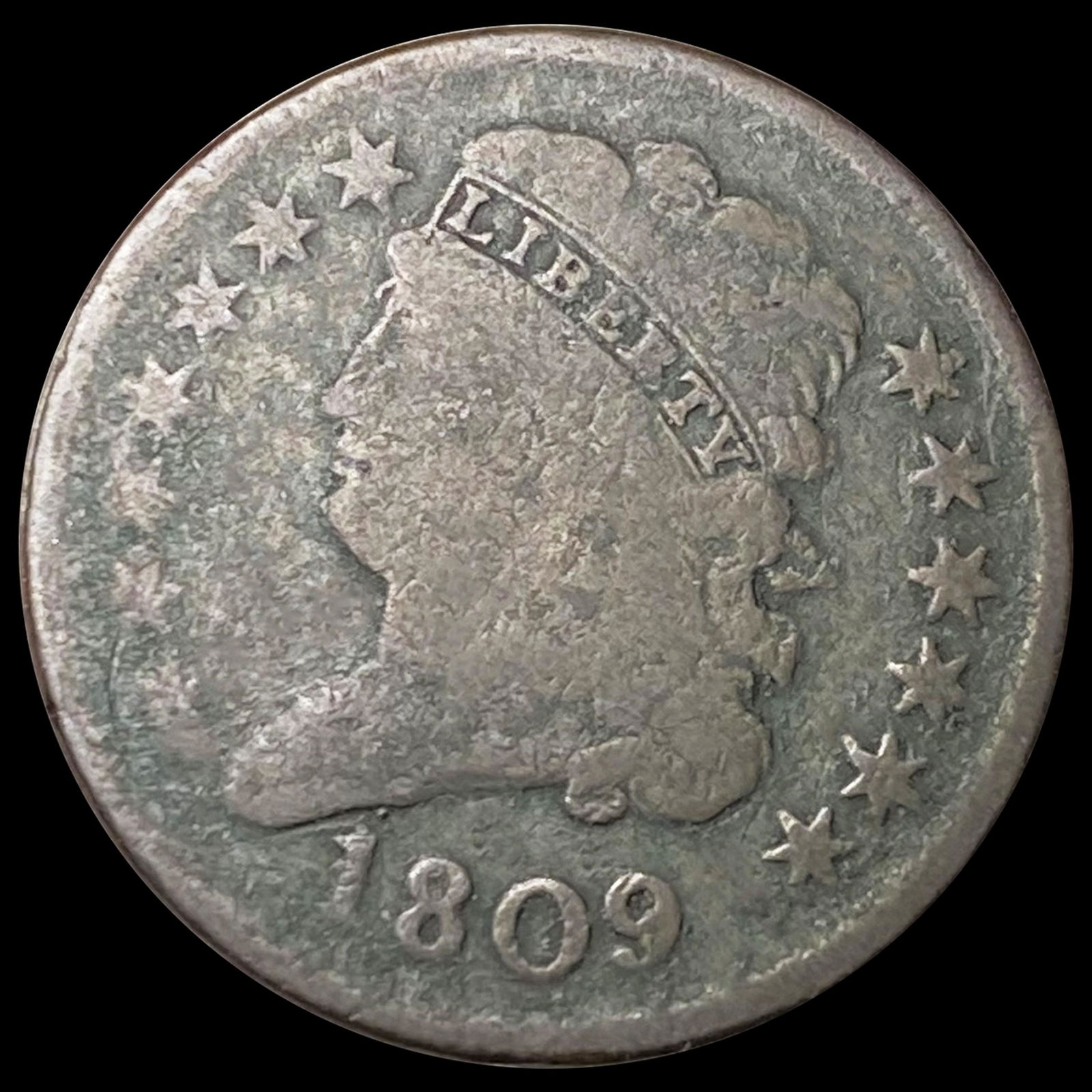 1809 Classic Head Half Cent NICELY CIRCULATED (1 of 2)