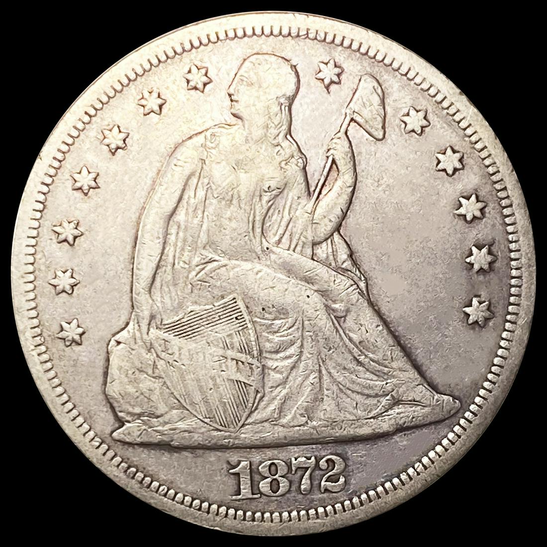 1872 Seated Liberty Dollar ABOUT UNCIRCULATED (1 of 2)