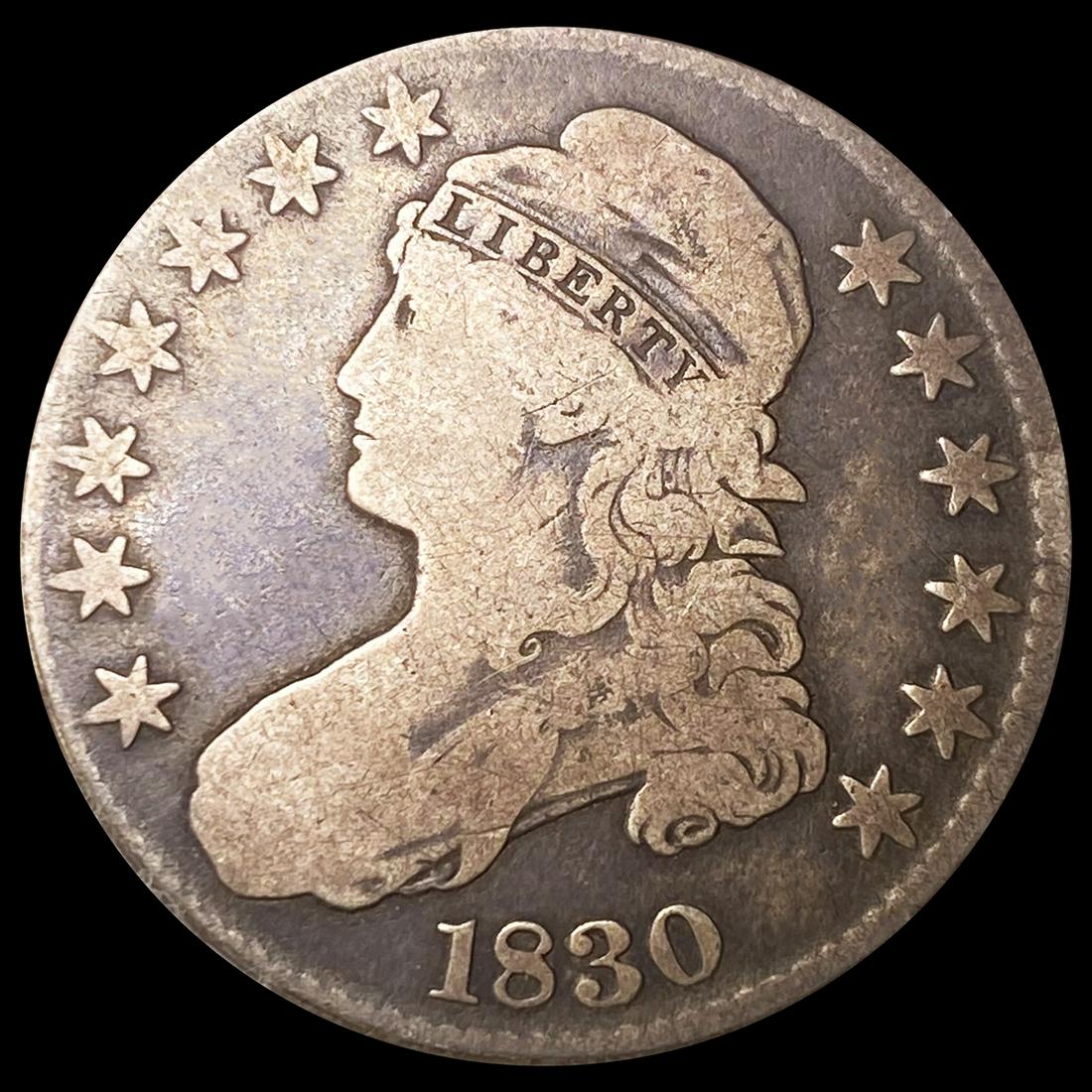 1830 Capped Bust Half Dollar ABOUT UNCIRCULATED (1 of 2)