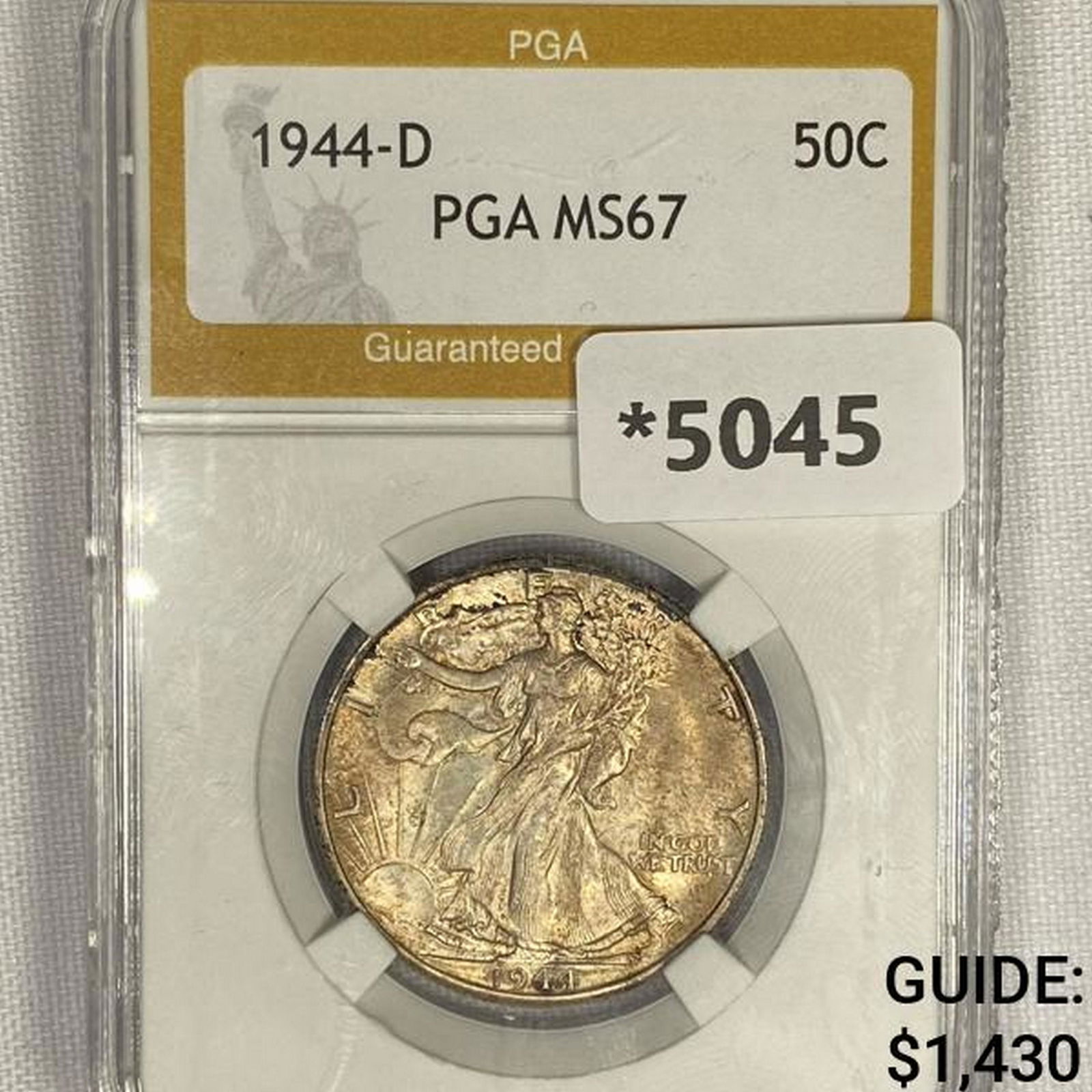 1944-D Walking Liberty Half Dollar PGA - MS67 (1 of 2)