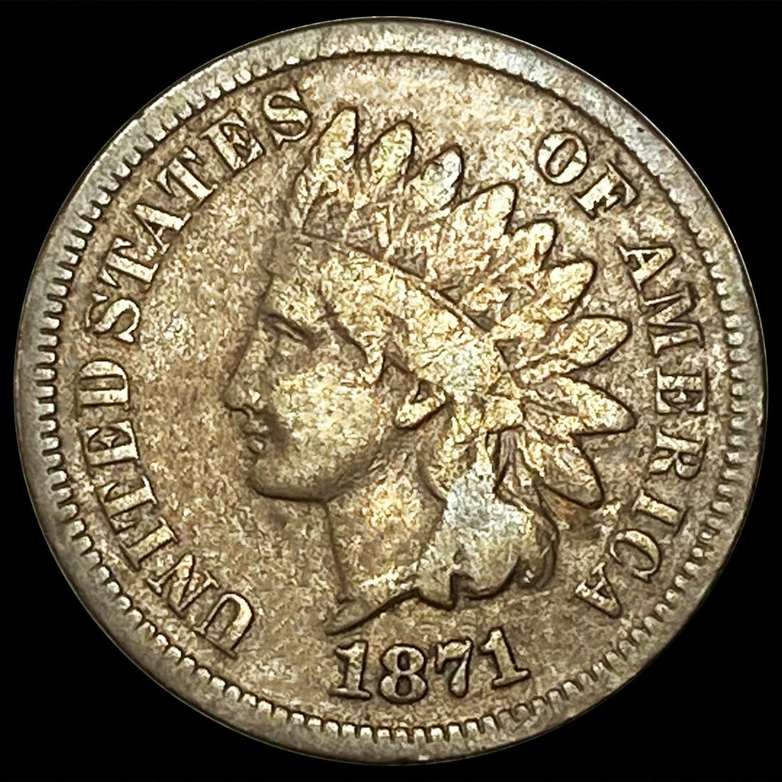 1871 Indian Head Cent NEARLY UNCIRCULATED (1 of 2)
