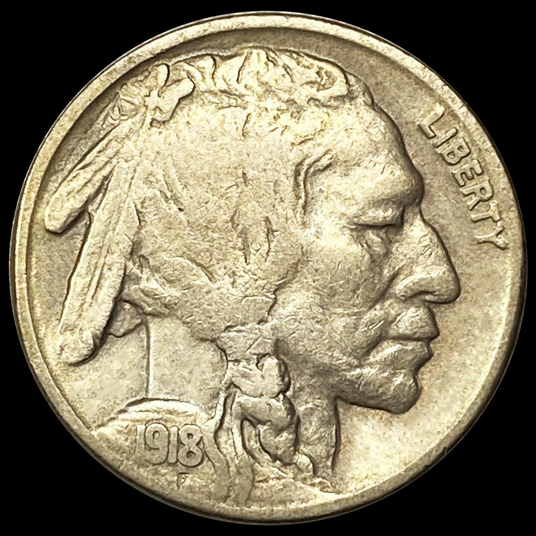 1918-S Buffalo Nickel CLOSELY UNCIRCULATED (1 of 2)