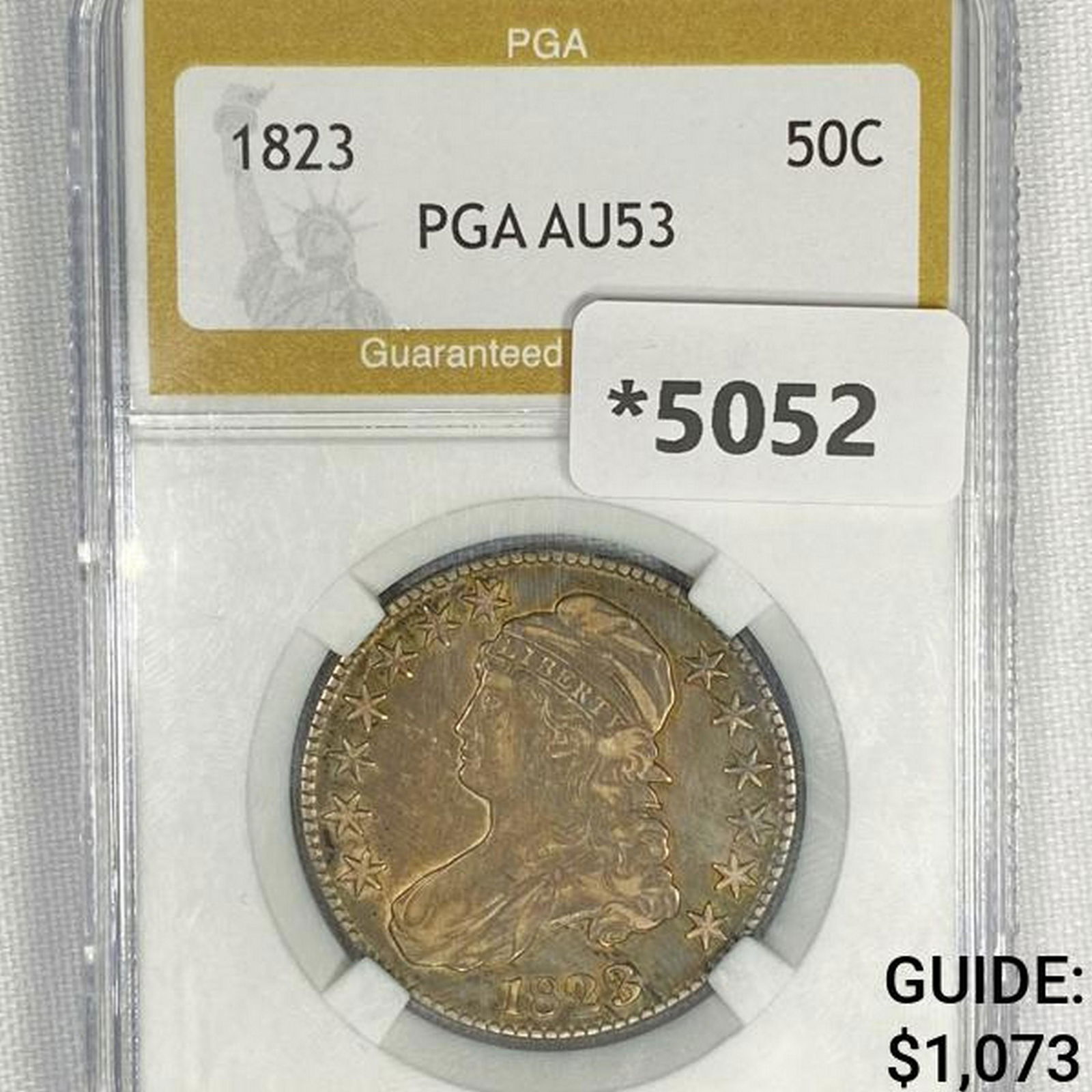 1823 Capped Bust Half Dollar PGA - AU53 (1 of 2)