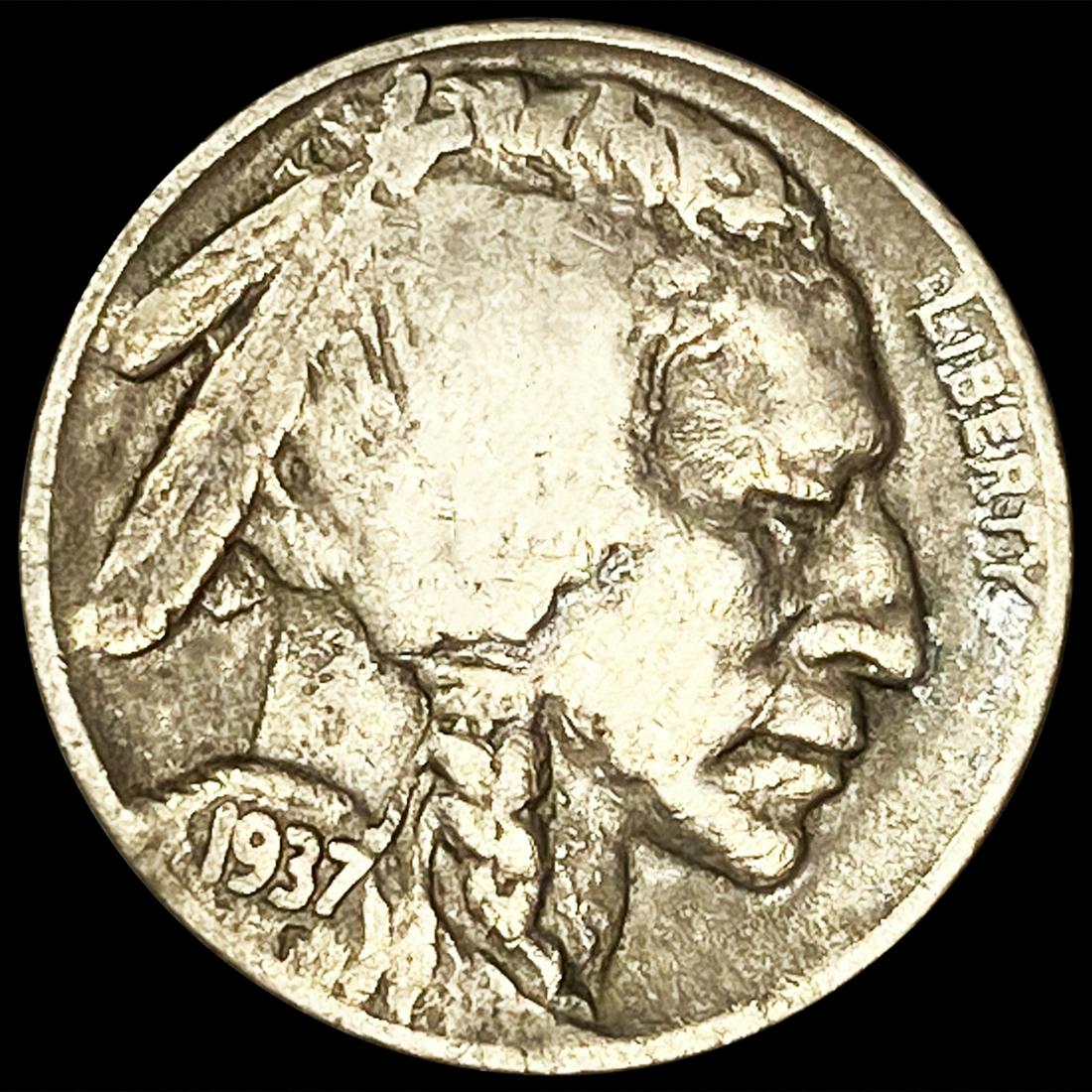 1937-D 3-Leg Buffalo Nickel NEARLY UNCIRCULATED (1 of 2)