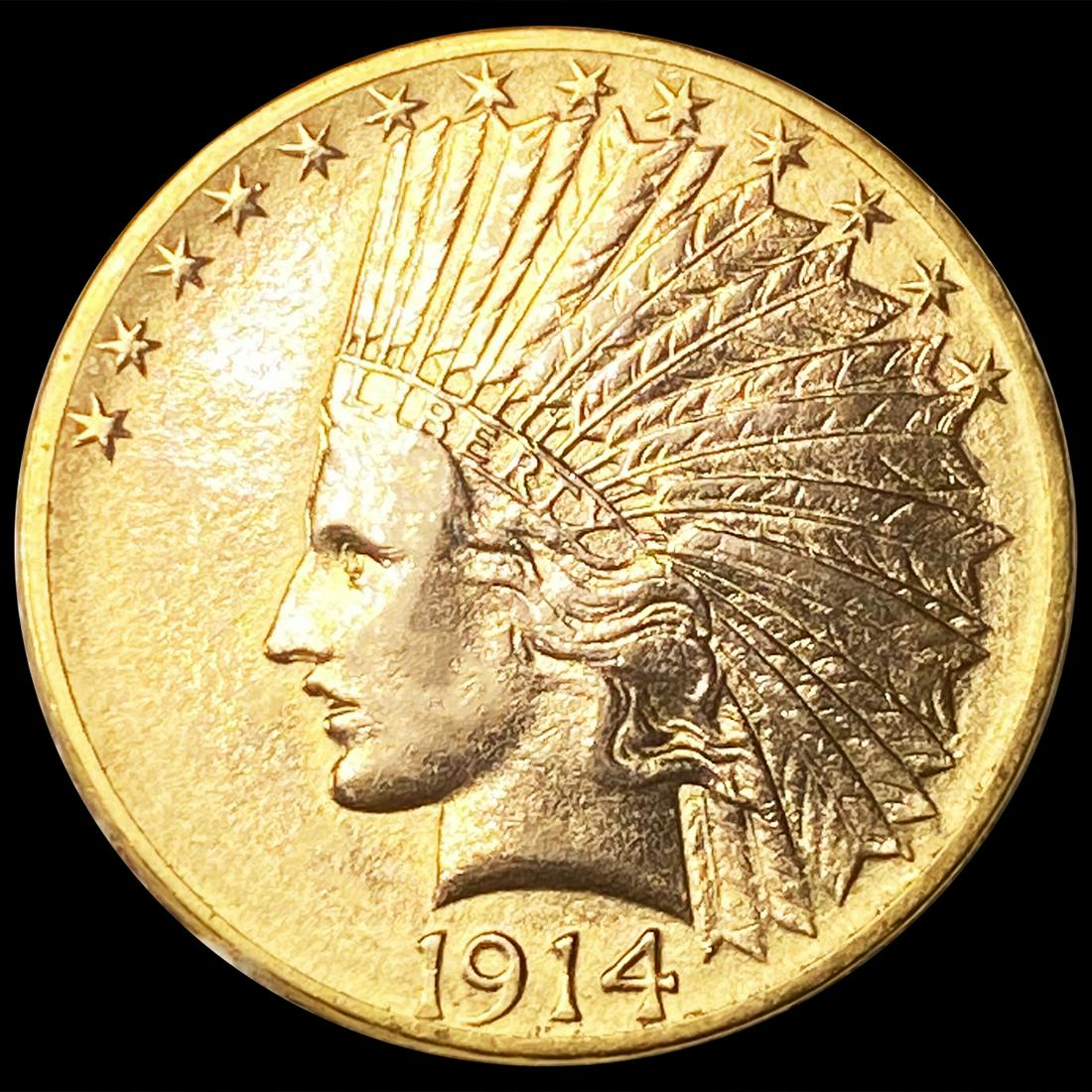 1914 $10 Gold Eagle CLOSELY UNCIRCULATED (1 of 2)
