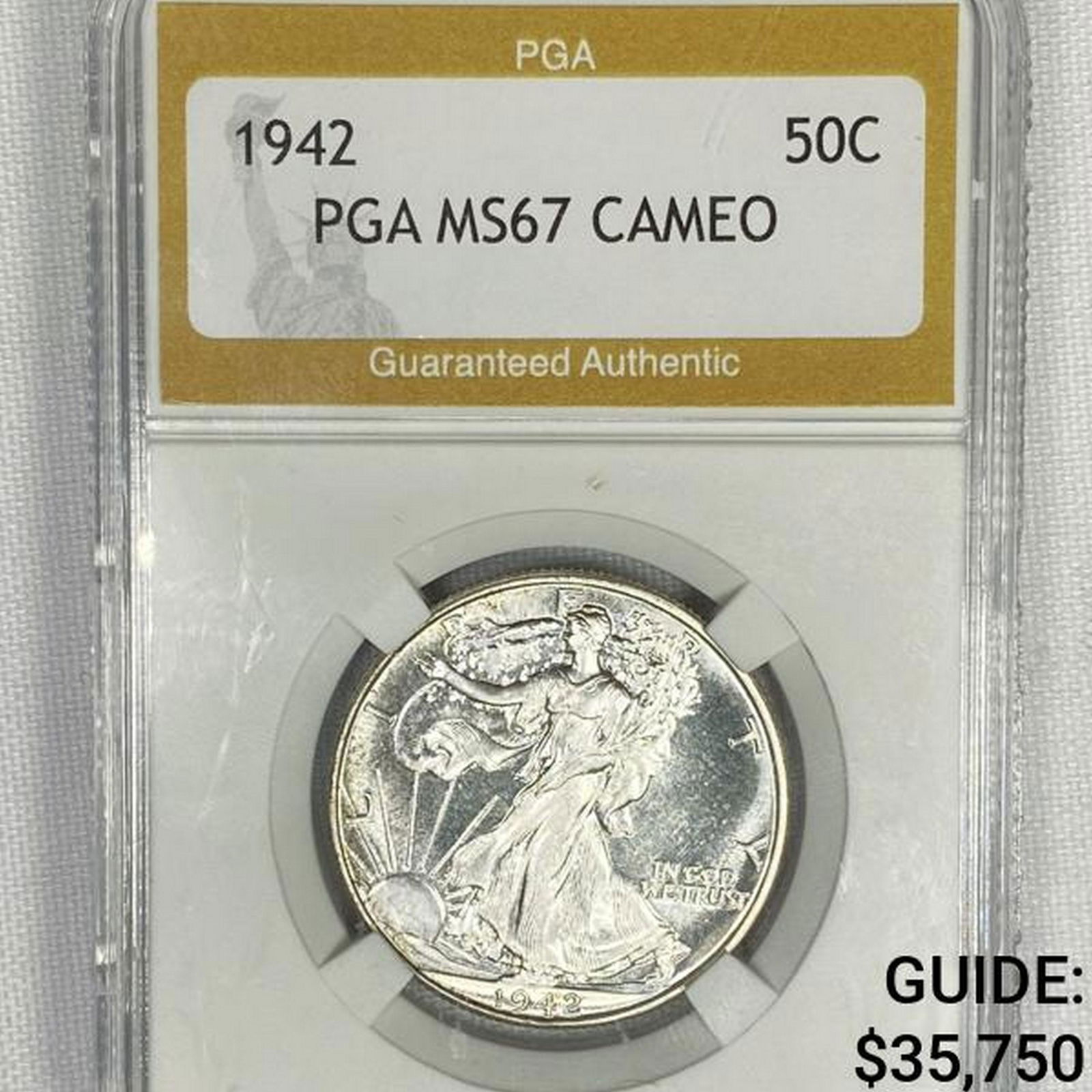 1942 Walking Liberty Half Dollar PGA - MS67 CAM (1 of 2)