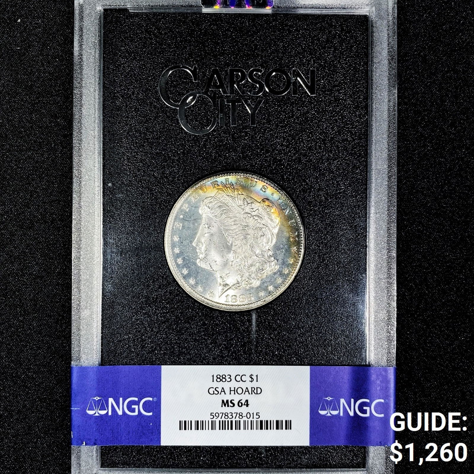 1883-CC Morgan Silver Dollar NGC-MS64 GSA Hoard (1 of 2)
