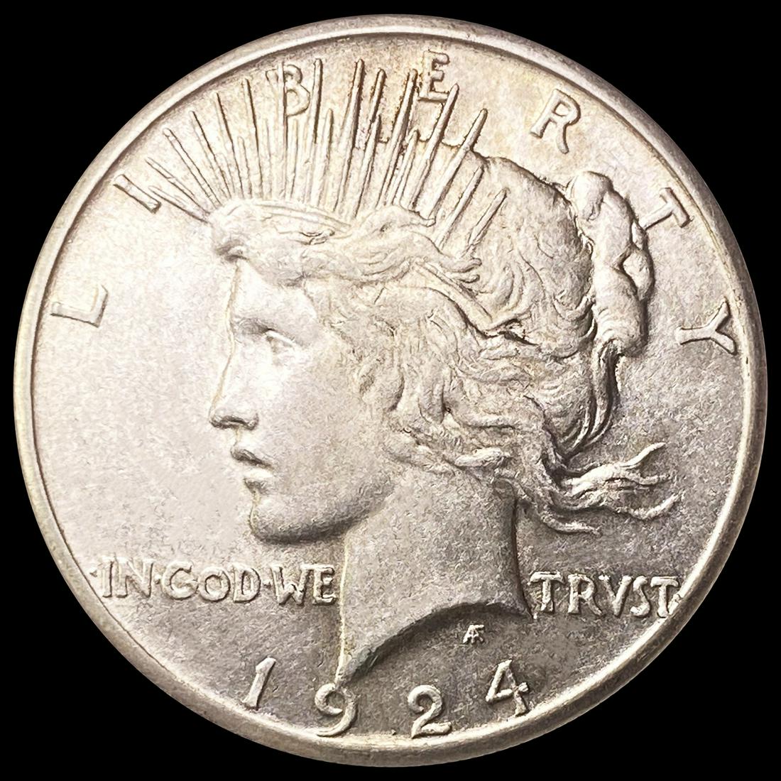 1924-S Silver Peace Dollar CLOSELY UNCIRCULATED (1 of 2)