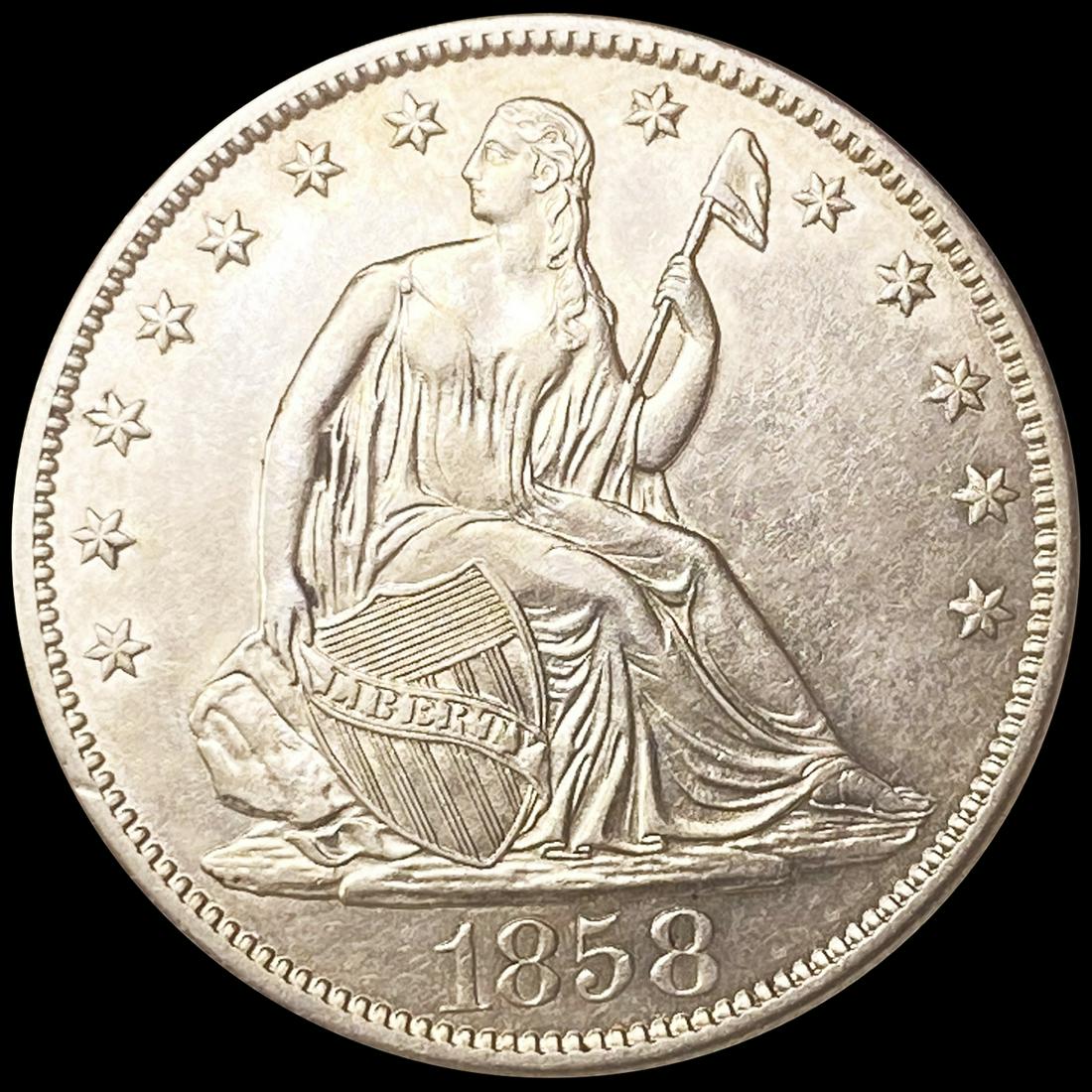 1858-O Seated Liberty Half Dollar UNCIRCULATED (1 of 2)
