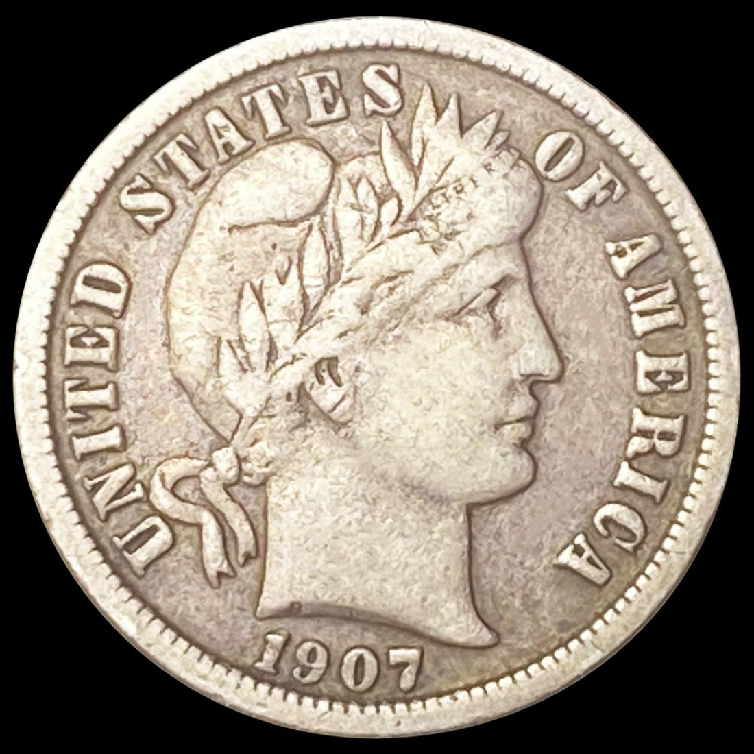 1907-O Barber Dime CLOSELY UNCIRCULATED (1 of 2)