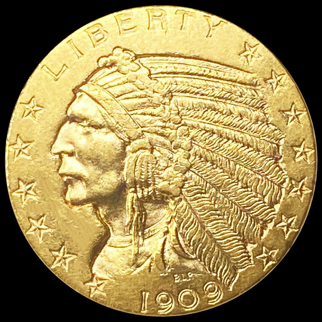 1909-D $5 Gold Half Eagle UNCIRCULATED (1 of 2)