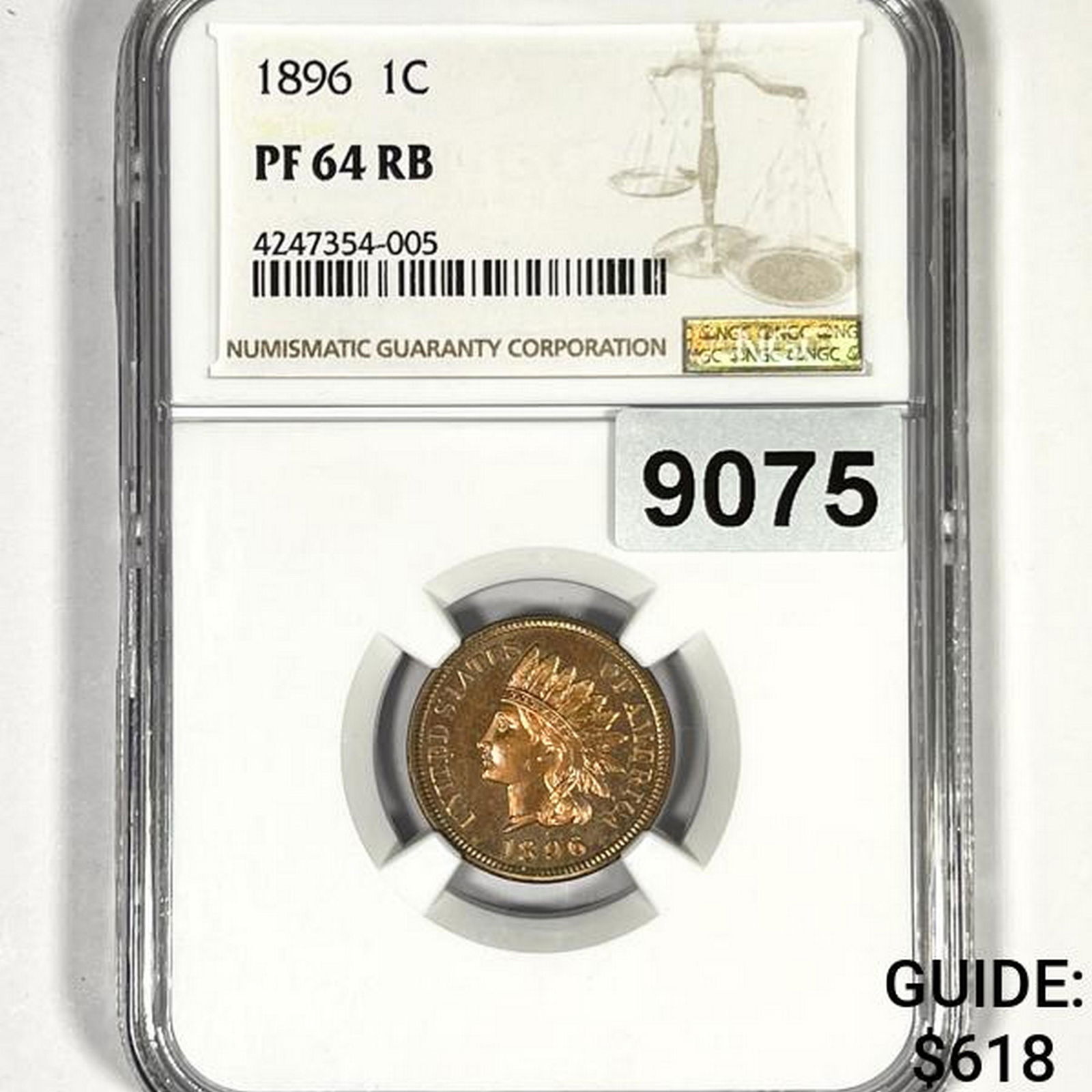 1896 Indian Head Cent NGC-PF64 RB (1 of 2)